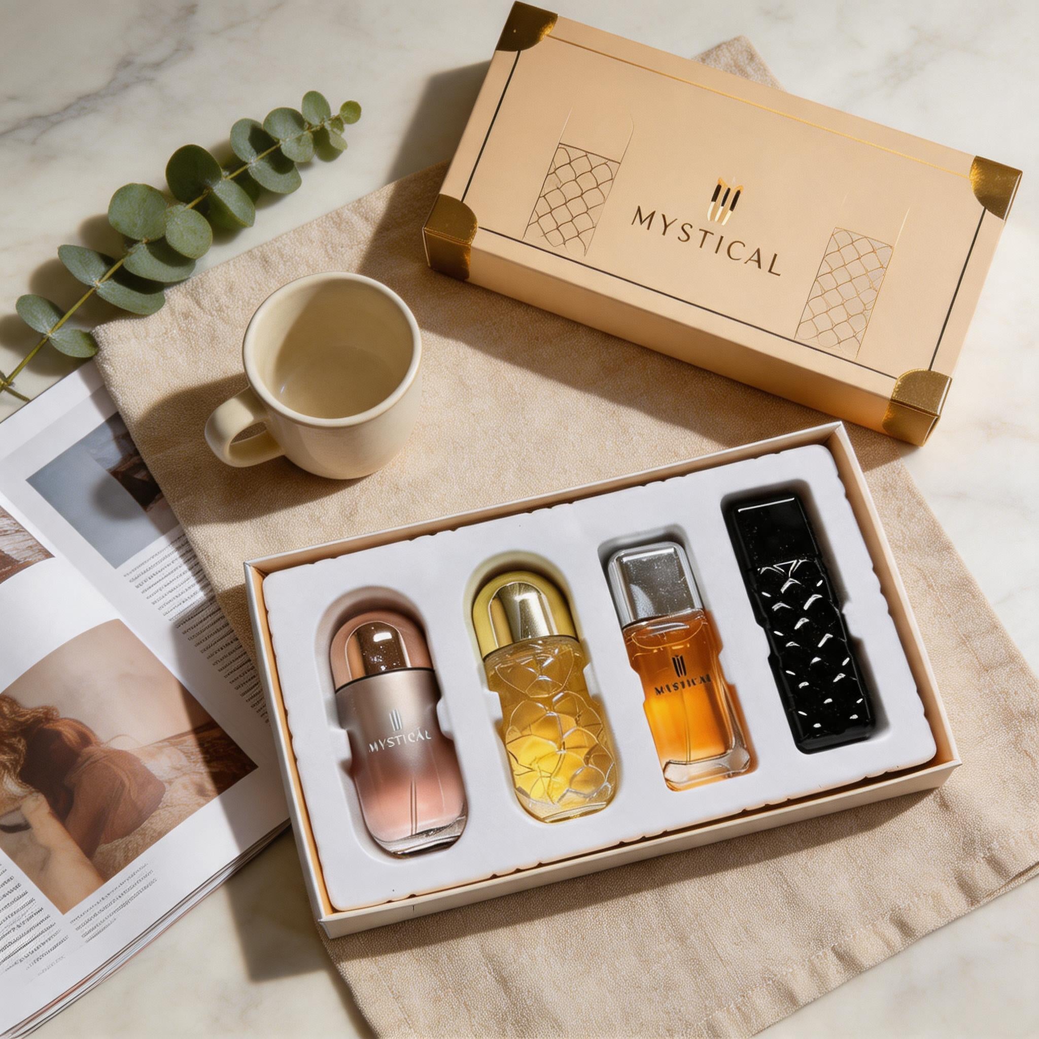 MYSTICAL Women's perfume gift box, lasting fragrance fresh, travel, Mother's Day, Valentine's Day, birthday gift