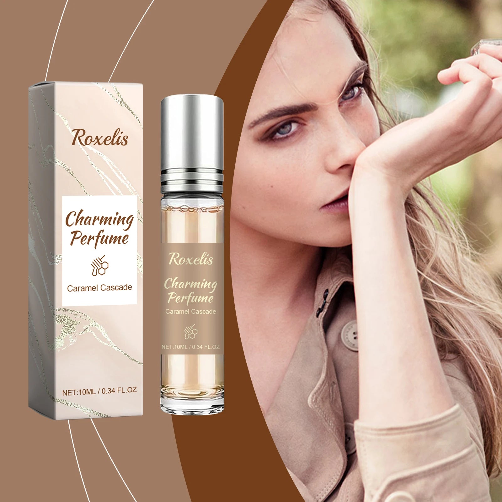 Roxelis Caramel Honey Light Fragrance Perfume Elegant Fragrance Rich Sensory Exquisite Experience Caramel Honey Lasting Perfume