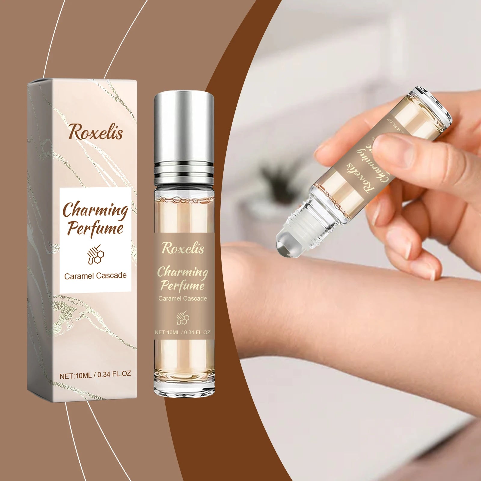 Roxelis Caramel Honey Light Fragrance Perfume Elegant Fragrance Rich Sensory Exquisite Experience Caramel Honey Lasting Perfume