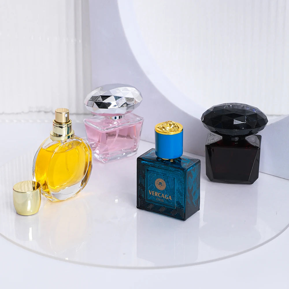 4Pcs/Set Women Perfume Gift Set Eau De Parfum Long Lasting Fragrance Natural Spray Female Perfumes Christmas Birthday Gift Box