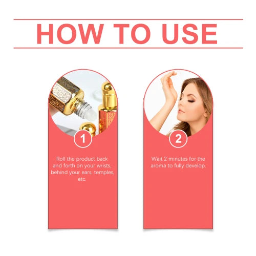Roxelis Arab Style Perfume Rose Elegant Natural Fresh Light Lasting Fragrance Portable Charm Atmosphere