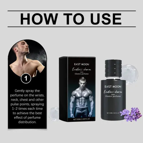 East Moon Attractive Men Light Scent  Exude Charming Date Fragrance Portable Sandalwood Perfume