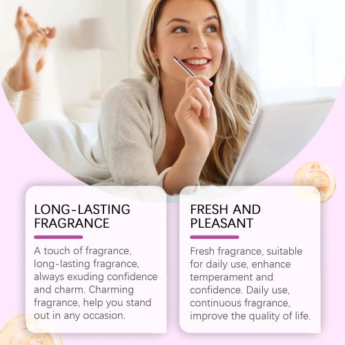 Roxelis Travel (Saffron)Herbal Perfume Keep Fragrance Release Charm Misty Rain Garden Wood Scent Portable