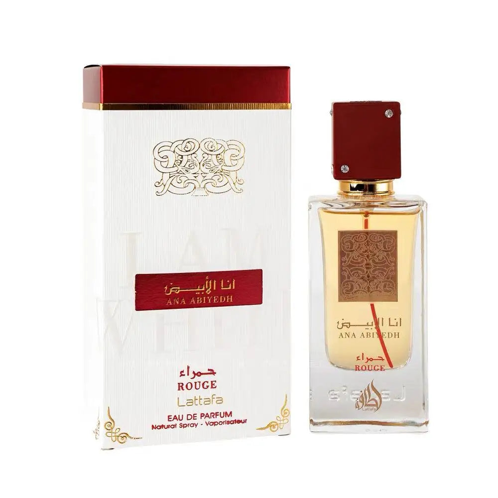 Lattafa-Ana Abiyedh Rouge Unisex Perfume, 2 Oz, 60 ml