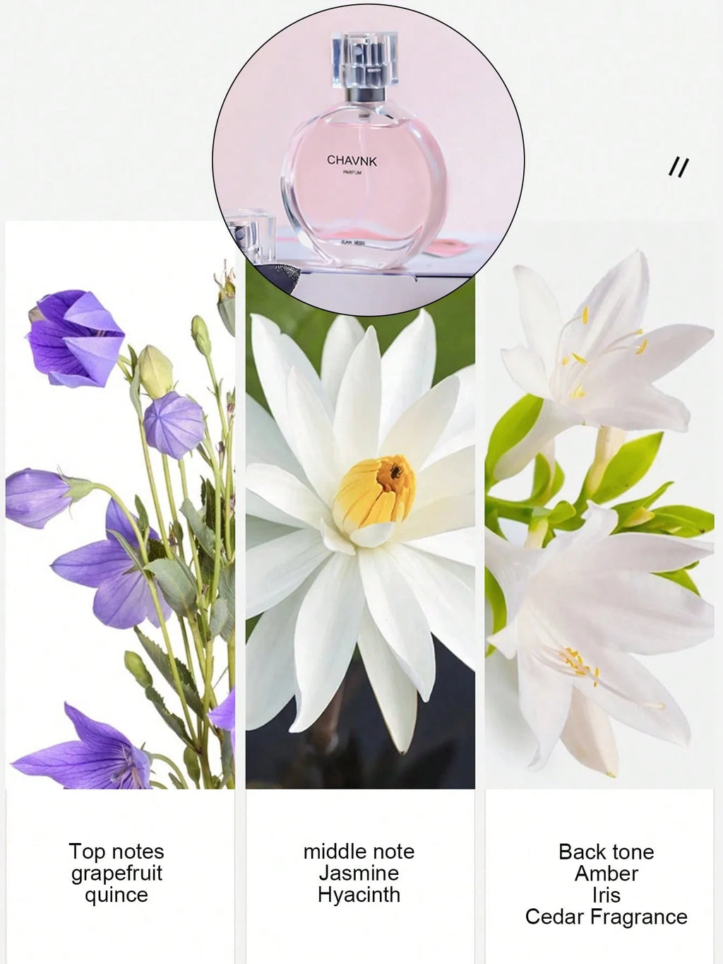 90ML(30mlx3PCS) Eau De Parfum Gift Box Feminino Spray Fresh Light Scent Floral Fruity Chypre Notes LongLasting Women Perfume Set