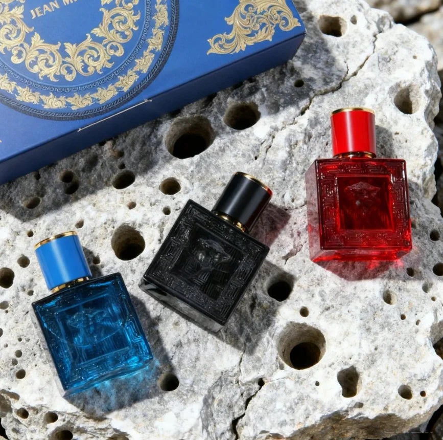 Luxury Brand Perfume Men Cologne Parfums Homme Gift Box 3Pcs Set 100ml Perfumes Masculinos Natural Floral Fruity Scent Spray