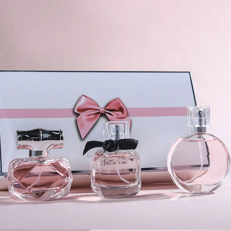 90ML(30mlx3PCS) Eau De Parfum Gift Box Feminino Spray Fresh Light Scent Floral Fruity Chypre Notes LongLasting Women Perfume Set