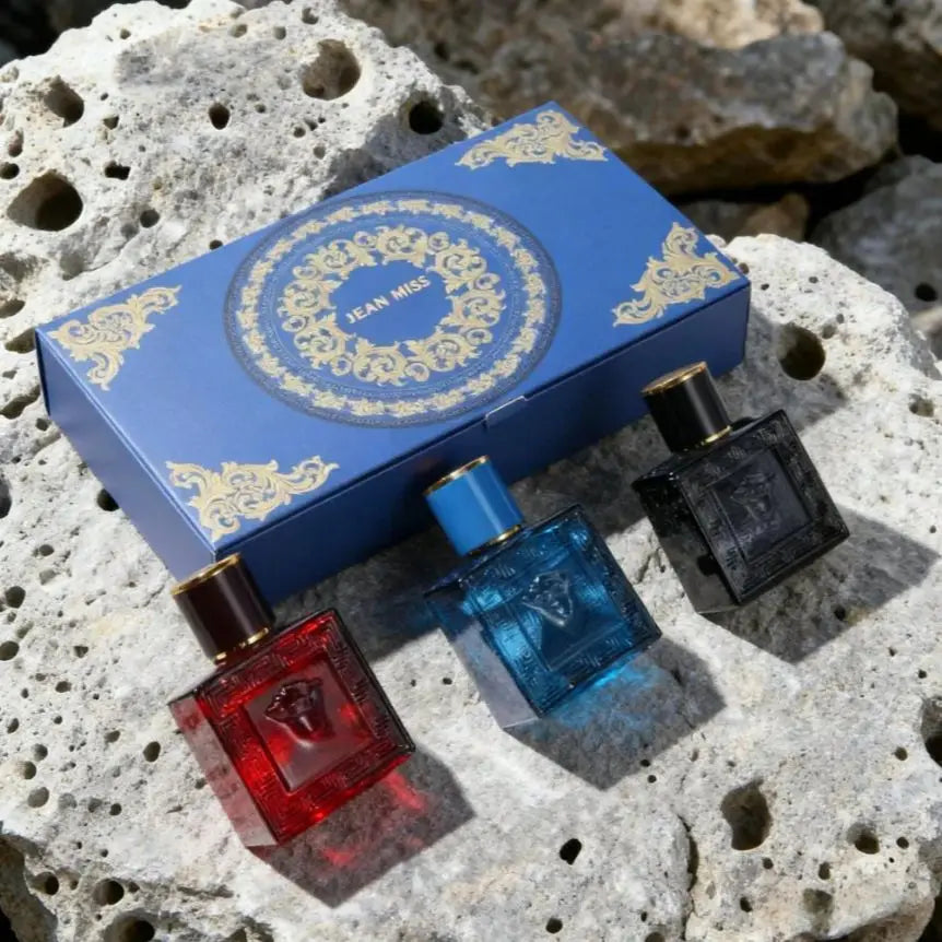 Luxury Brand Perfume Men Cologne Parfums Homme Gift Box 3Pcs Set 100ml Perfumes Masculinos Natural Floral Fruity Scent Spray