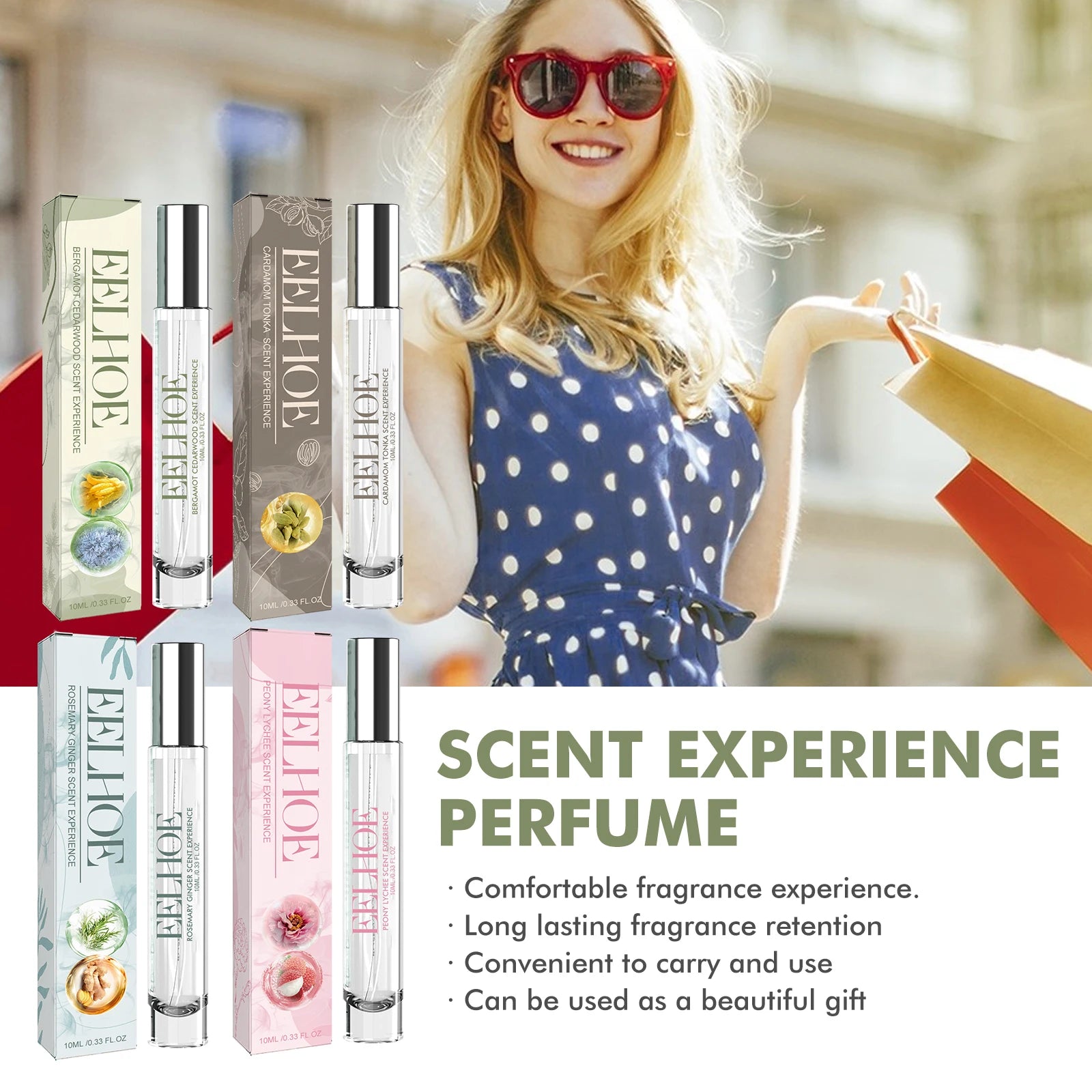Perfume A Wide Range Of Fruity and Floral Fragrances Natural Scent, Long Lasting, Light Fragrance, Fresh And Pleasant, Portable