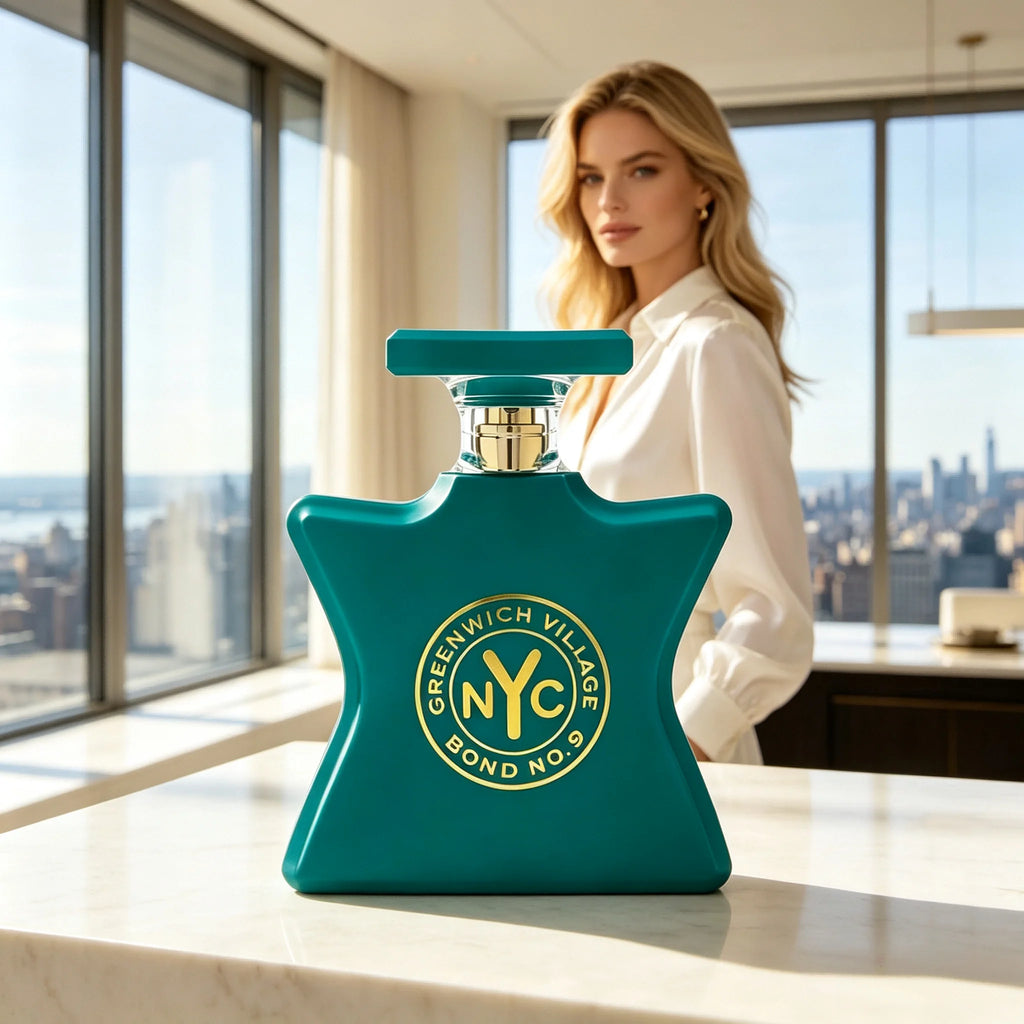 Bond No. 9 Greenwich Village Eau De Parfum Spray 100ml /3.3 Oz Unisex Perfume For Men Women, New York Premium Woody Aromatic Fragrance, Long‑Lasting Scent, Brand New In Original Sealed Box