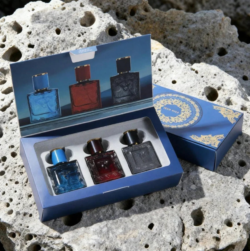 Luxury Brand Perfume Men Cologne Parfums Homme Gift Box 3Pcs Set 100ml Perfumes Masculinos Natural Floral Fruity Scent Spray