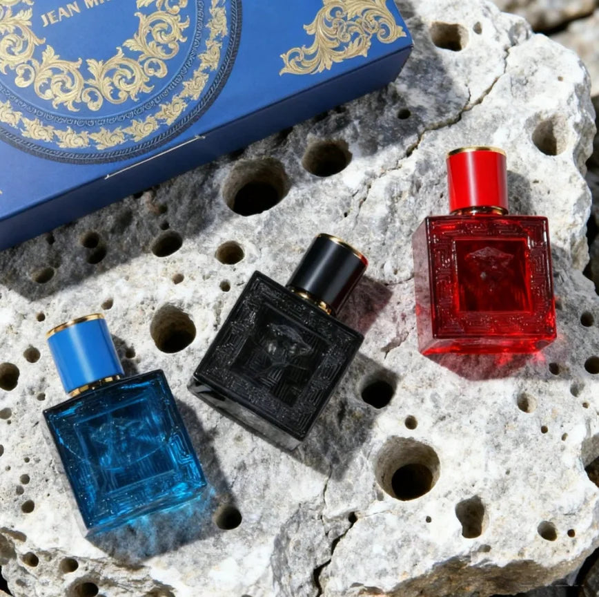 Luxury Brand Perfume Men Cologne Parfums Homme Gift Box 3Pcs Set 100ml Perfumes Masculinos Natural Floral Fruity Scent Spray