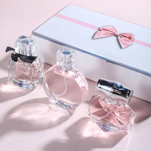 90ML(30mlx3PCS) Eau De Parfum Gift Box Feminino Spray Fresh Light Scent Floral Fruity Chypre Notes LongLasting Women Perfume Set