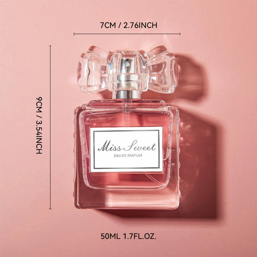 50ML 1.7FL.OZ Long-lasting Perfumes for Women, Romantic Floral Notes Eau De Parfum, Peach, Bergamot, Rose, Patchouli Fragrance